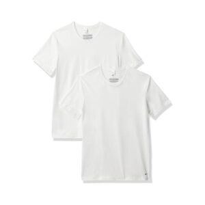 Men's Cotton Stretch Short Sleeve Undershirts White