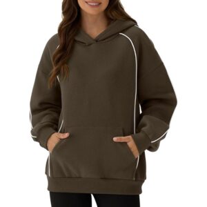 Women's Oversized Fleece Pullover Sweatshirt Fall